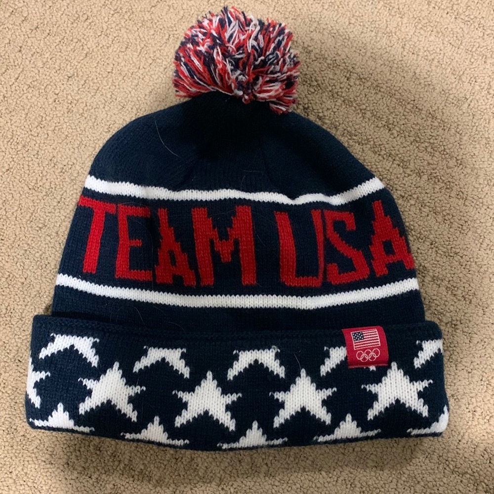 Team USA Pom Pom hat, one size